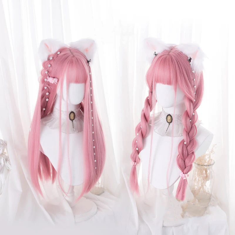 Light pink long straight hair    HA0335 - Image 3