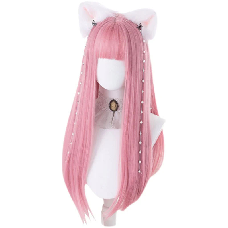 Light pink long straight hair    HA0335 - Image 5