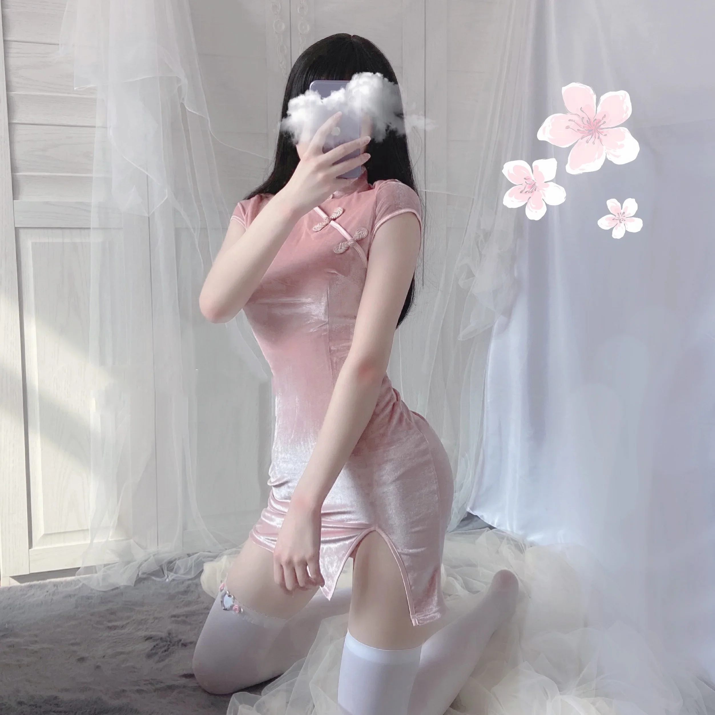 Lmproved Chinese style cheongsam HA2084 - Image 4