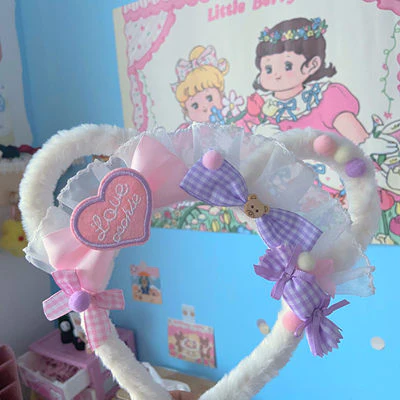 Lolita bear ear sweet hair band   HA0762 - Image 7