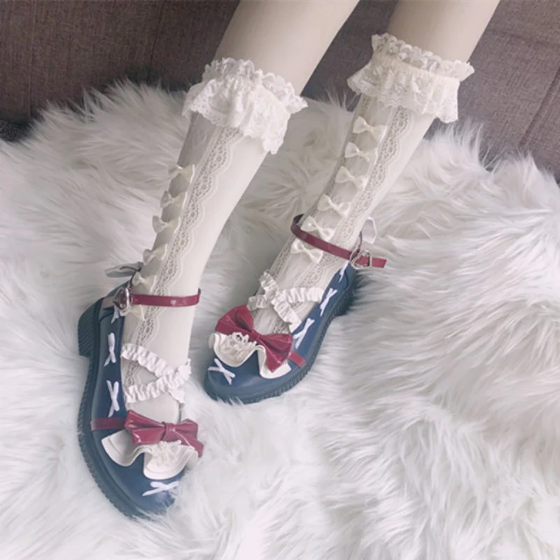 Lolita bow socks HA1536 - Image 4