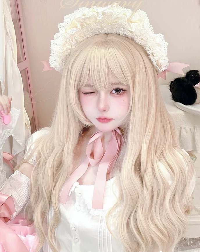 Lolita cute long curly wig HA2590 - Image 4