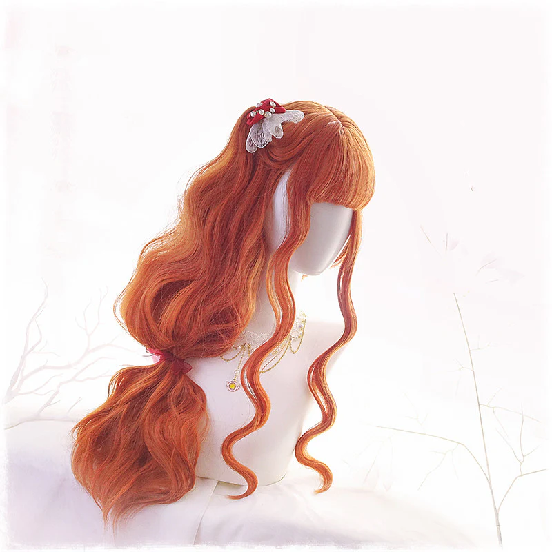 Lolita double ponytail orange wig HA0061 - Image 5