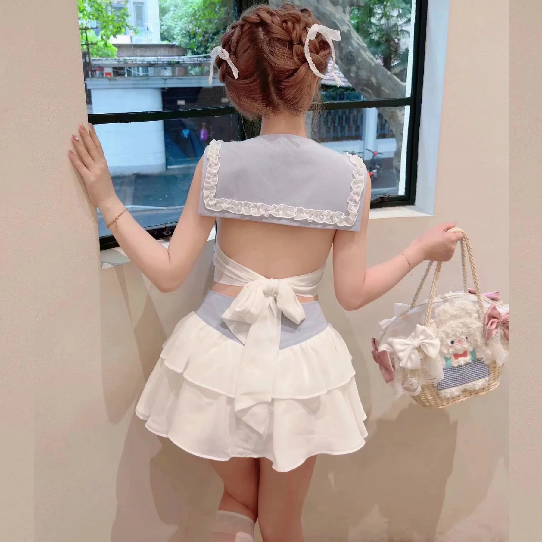 Lolita girl navy style suit HA2473 - Image 2