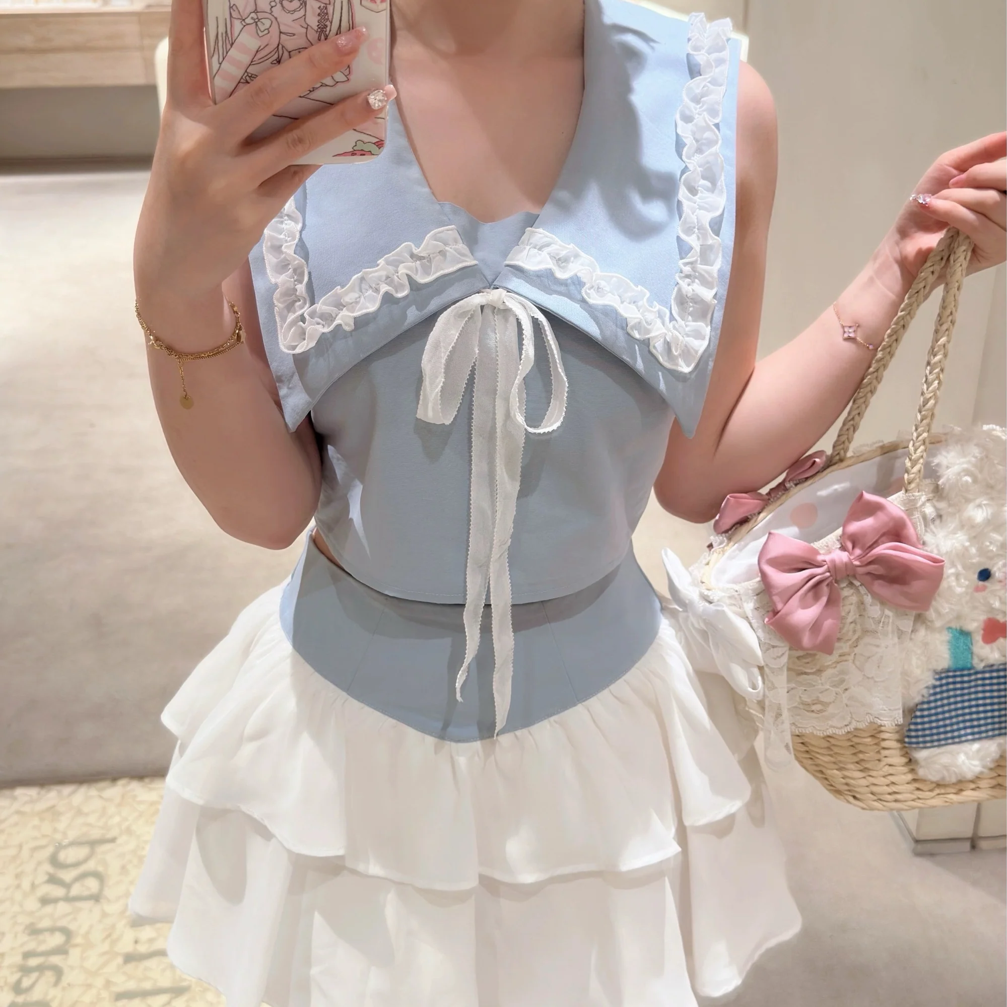 Lolita girl navy style suit HA2473 - Image 4