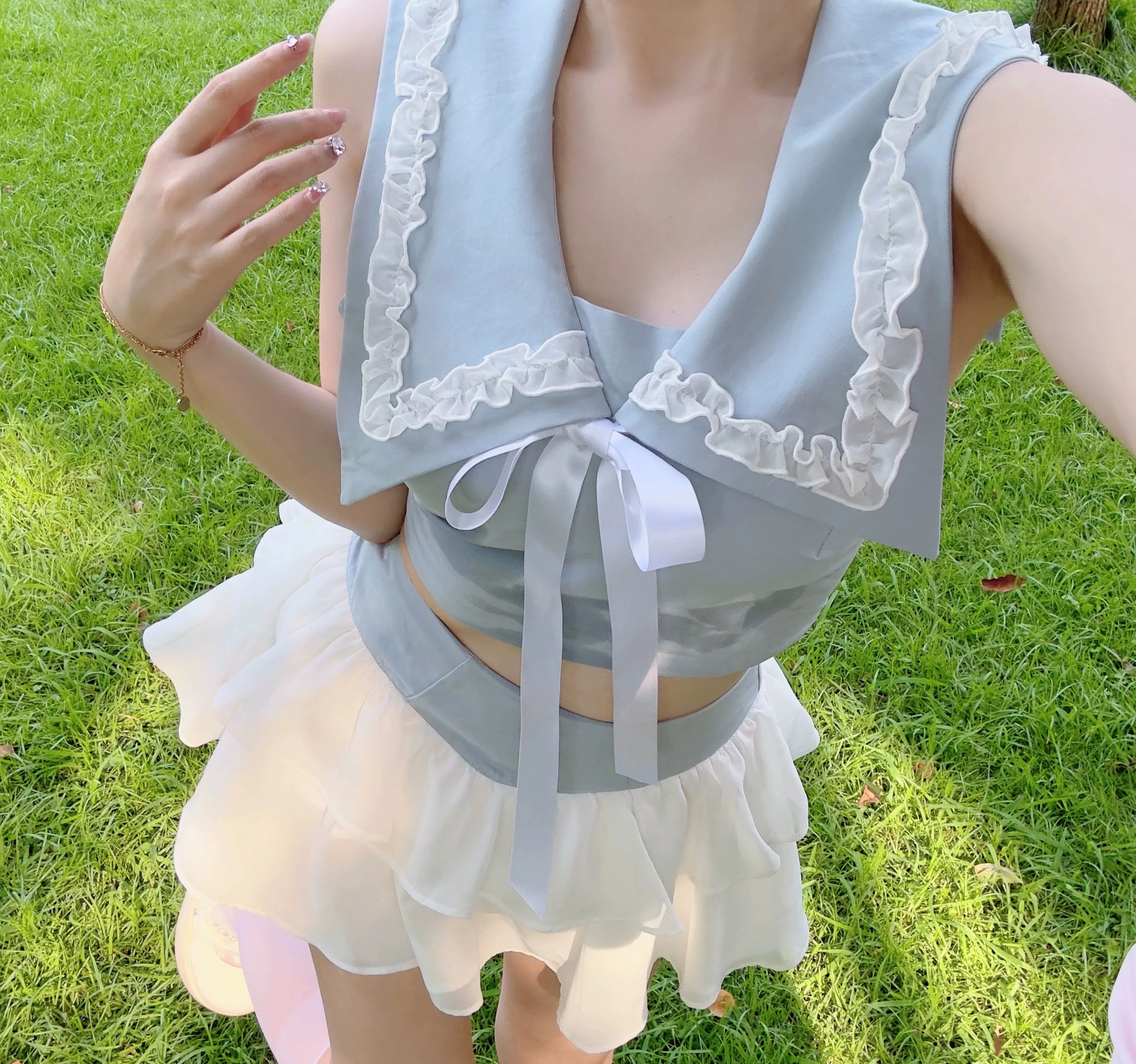 Lolita girl navy style suit HA2473 - Image 6