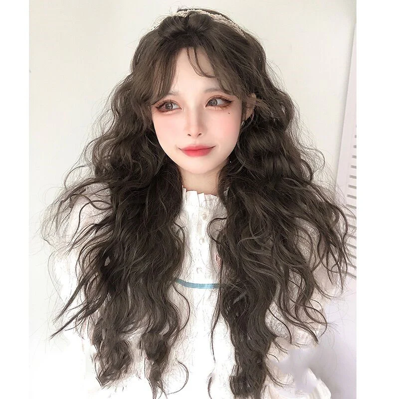 Brown wool curly wig HA0066 - Image 6