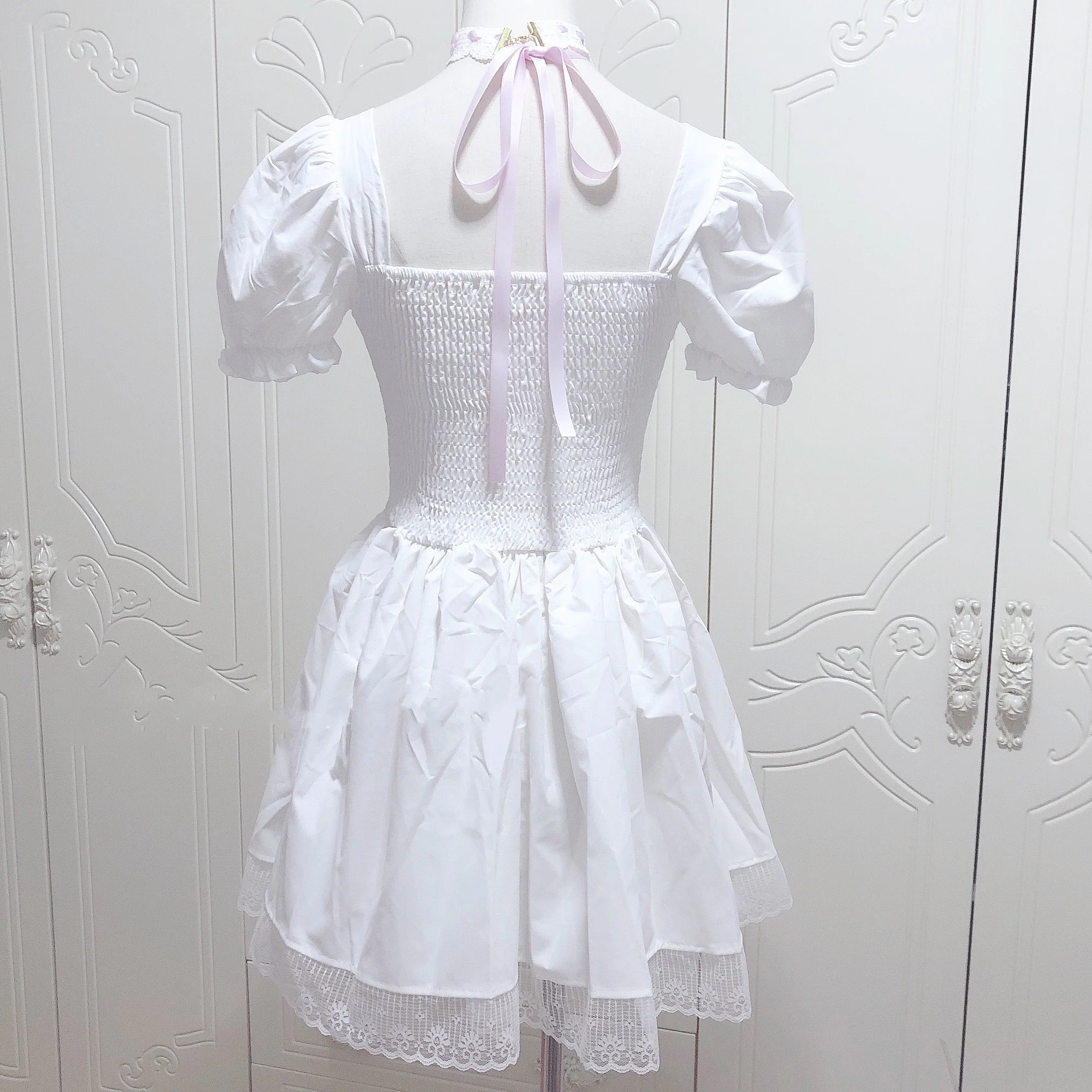 Lolita little white dress HA0987 - Image 3