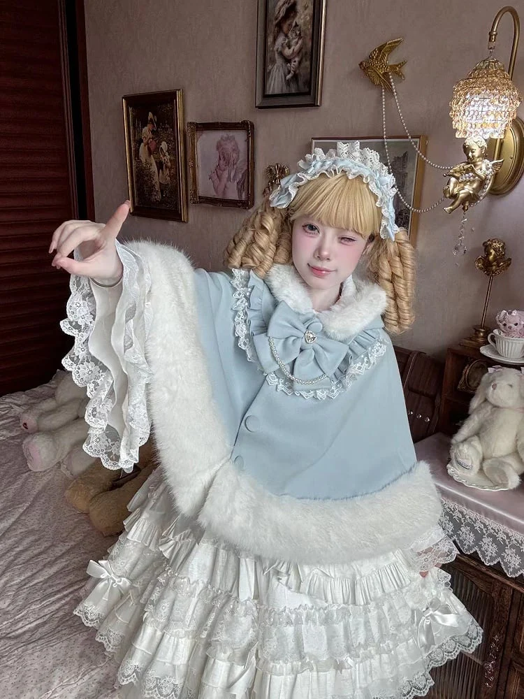 Lolita plush cloak HA29742 - Image 5