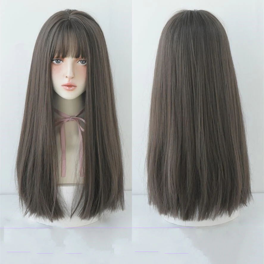 Long hair with natural air bangs HA0078 - Image 3