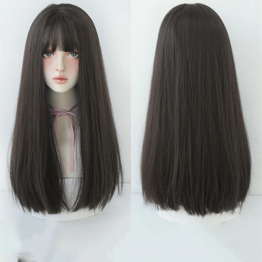 Long hair with natural air bangs HA0078 - Image 4