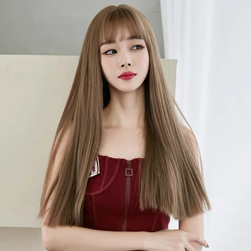 Long hair with natural air bangs HA0078 - Image 6