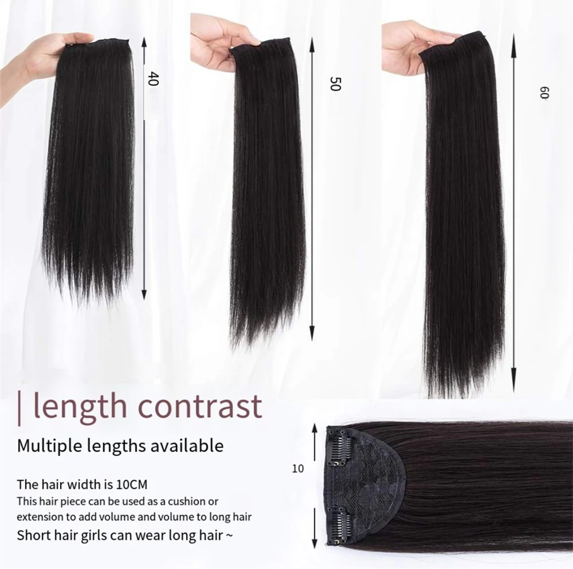 long straight hair clips  HA0158 - Image 3