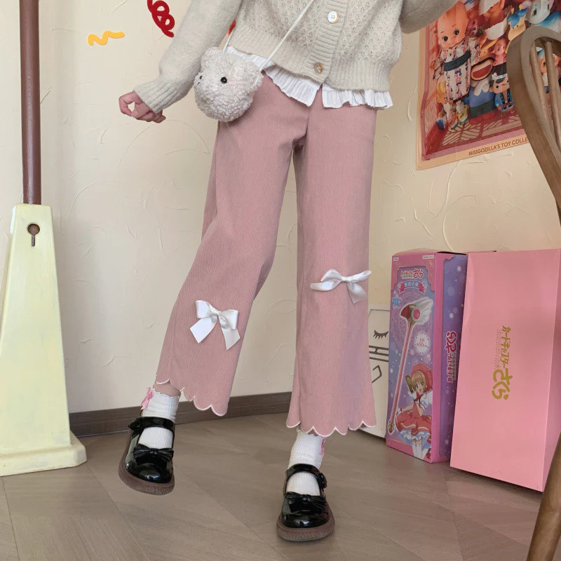 Loose Bow Wavy Lounge Pants   HA1145 - Image 2
