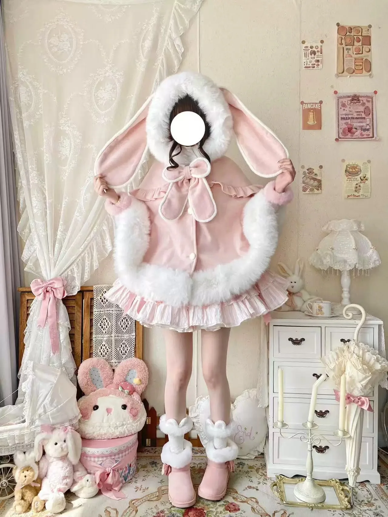Lop-Eared Lolita Cape Coat HA29726 - Image 10