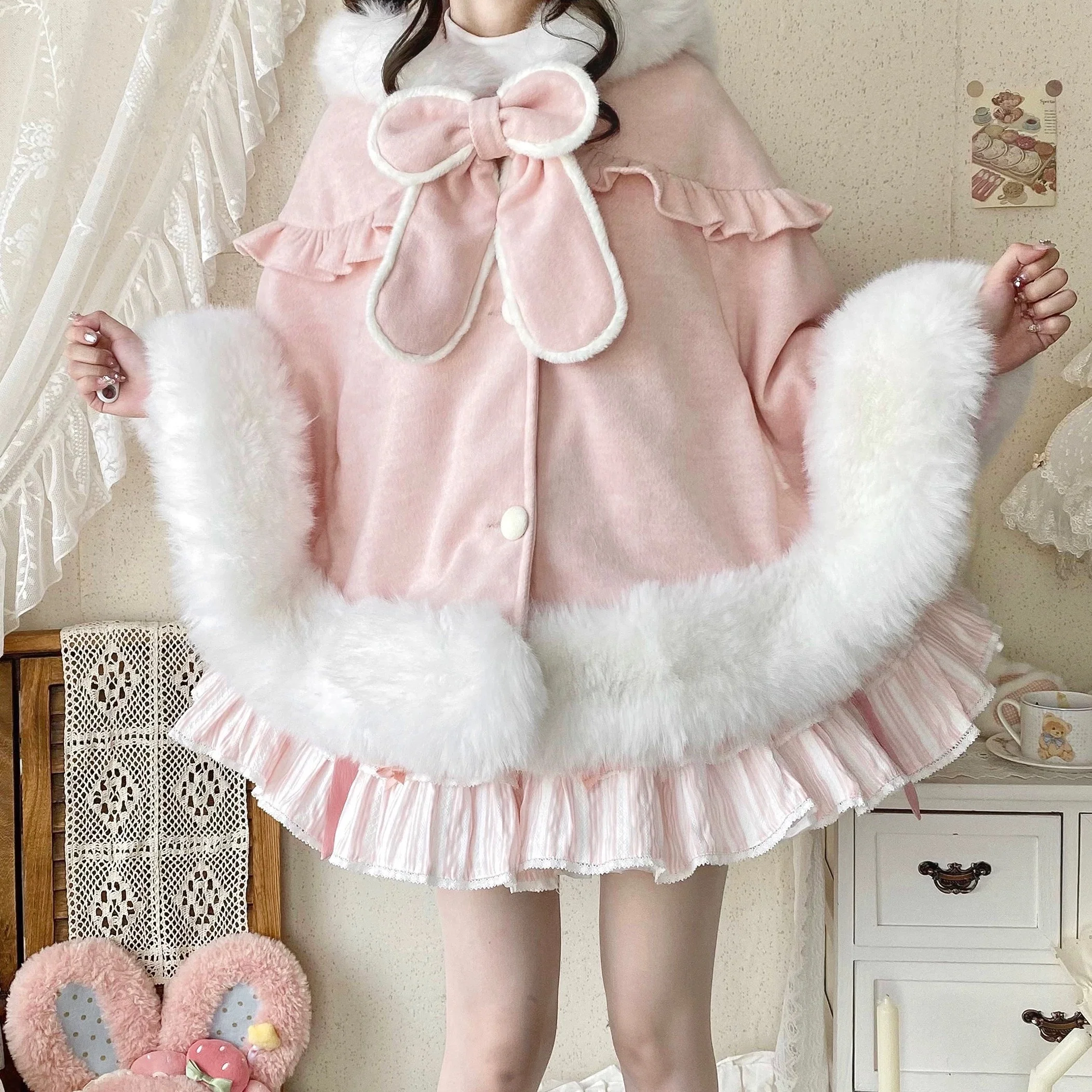 Lop-Eared Lolita Cape Coat HA29726 - Image 4
