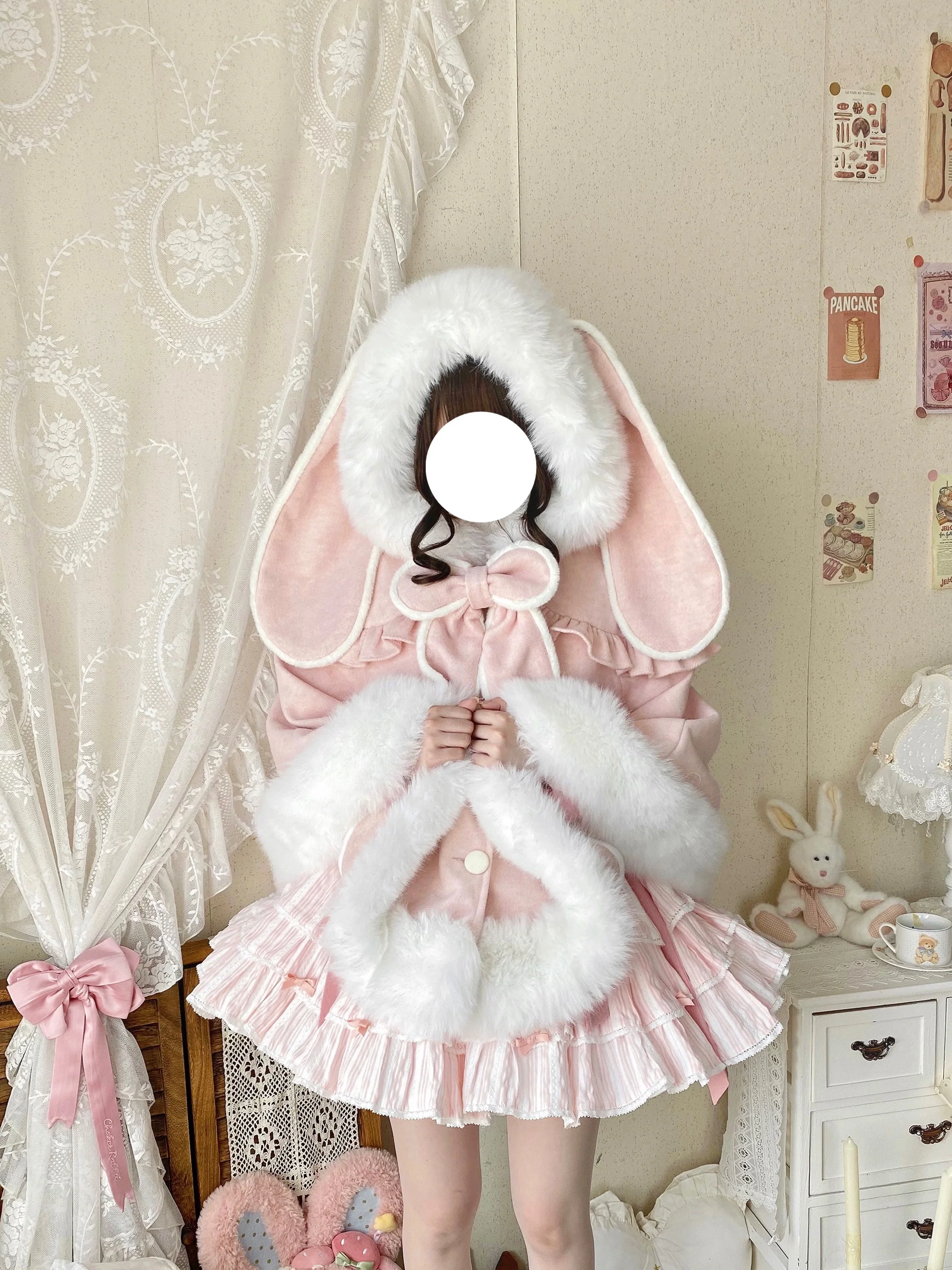 Lop-Eared Lolita Cape Coat HA29726 - Image 9