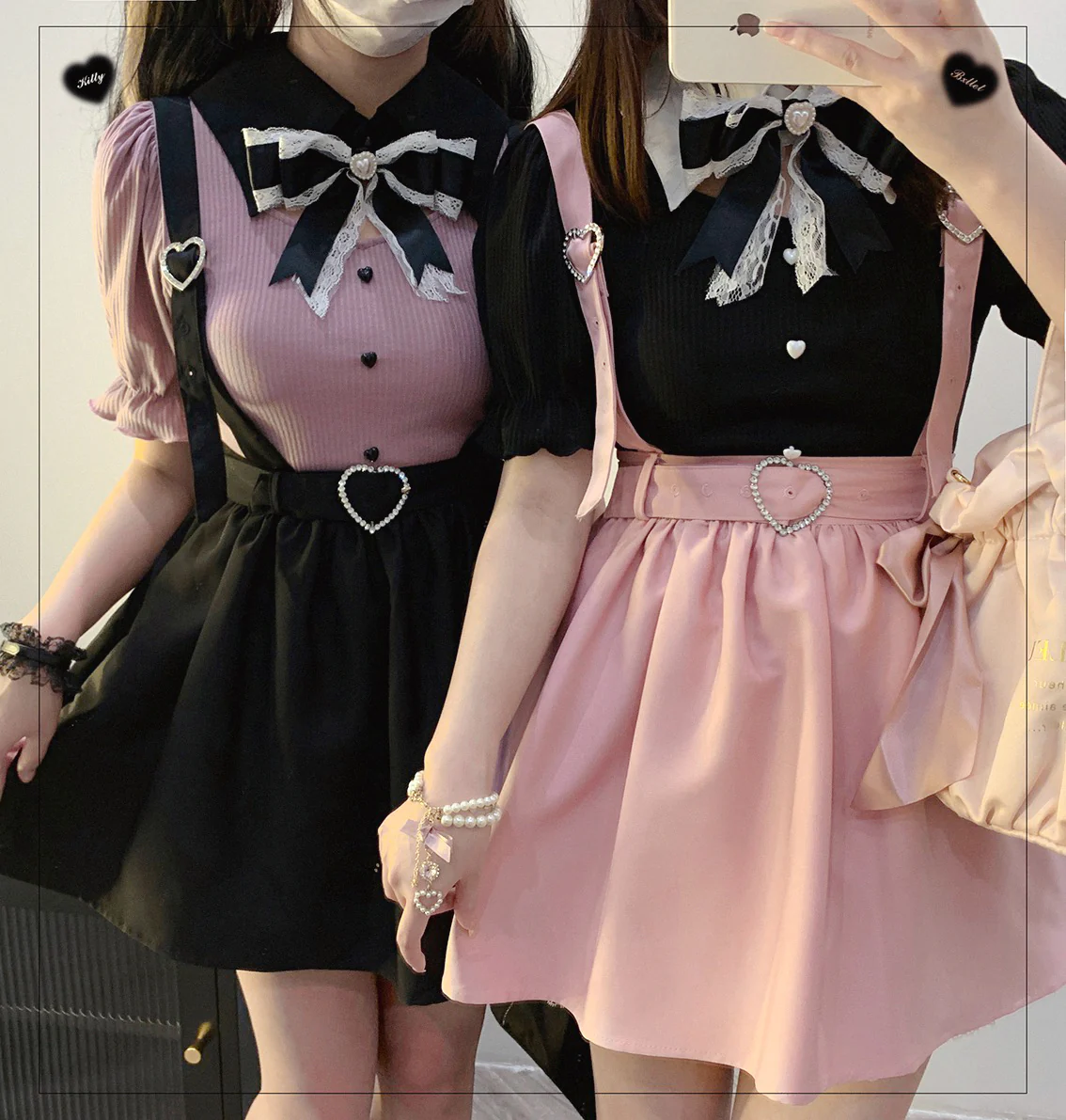 Love button girl suspender skirt HA1271 - Image 2