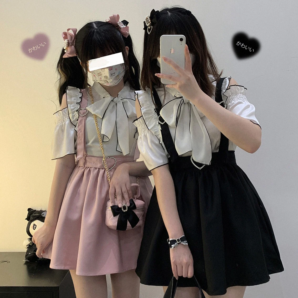 Love button girl suspender skirt HA1271 - Image 3