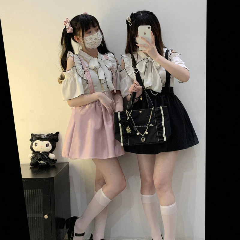 Love button girl suspender skirt HA1271 - Image 5