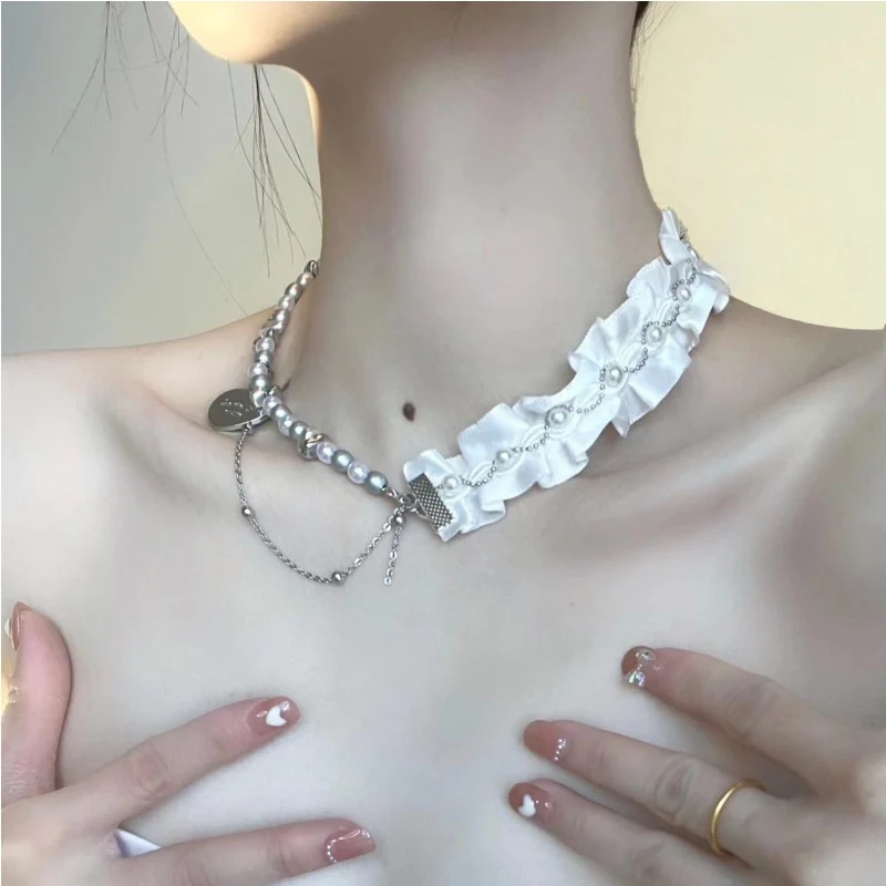 Love clavicle chain  HA1653 - Image 6
