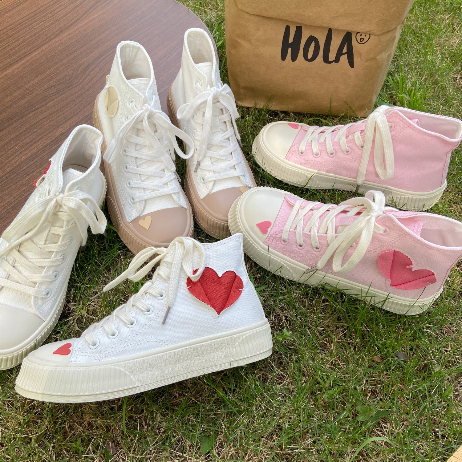 Love high-top canvas shoes HA0912 - Image 3