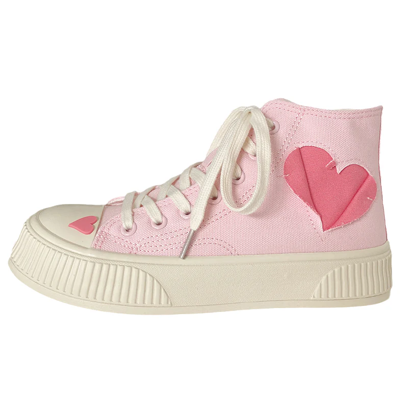 Love high-top canvas shoes HA0912 - Image 5