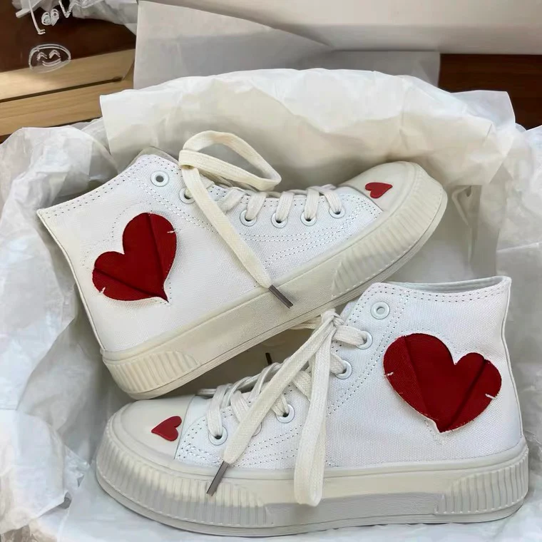 Love high top canvas shoes HA1645 - Image 2