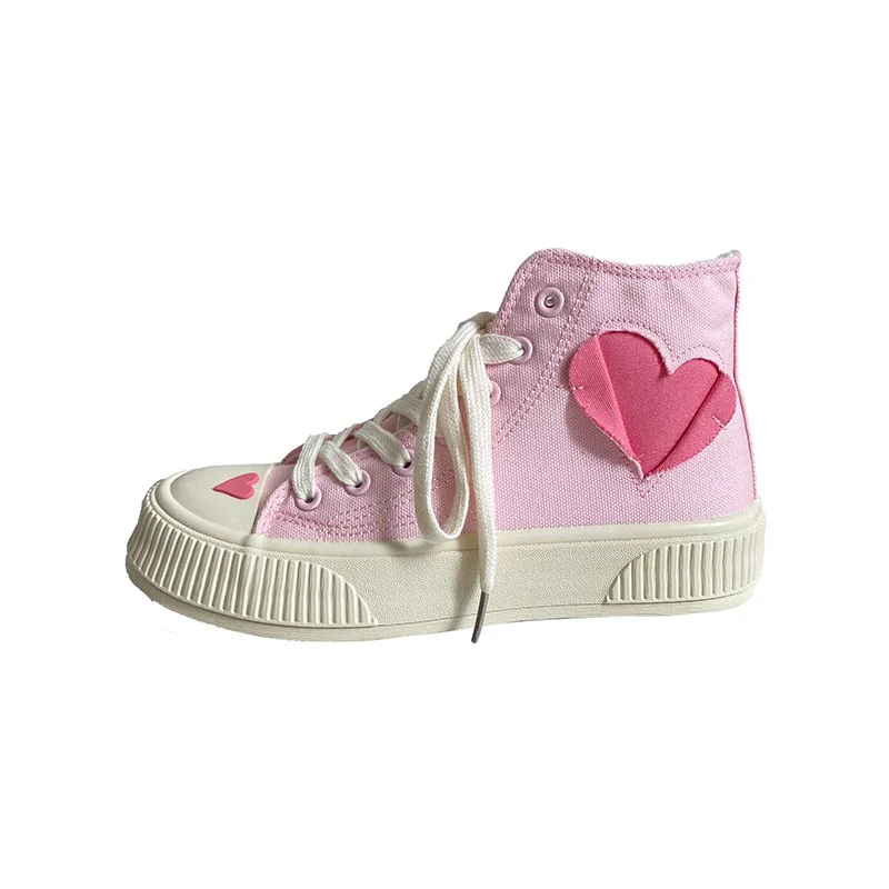 Love high top canvas shoes HA1645 - Image 8