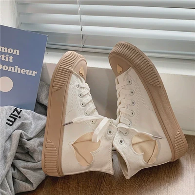 Love high top canvas shoes HA1645 - Image 9