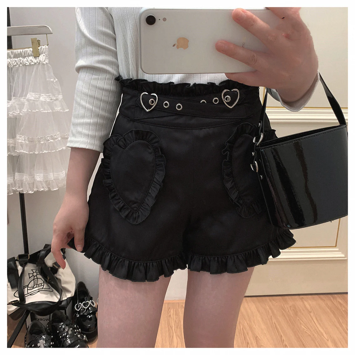 Love lotus leaf high waist shorts HA1116 - Image 3