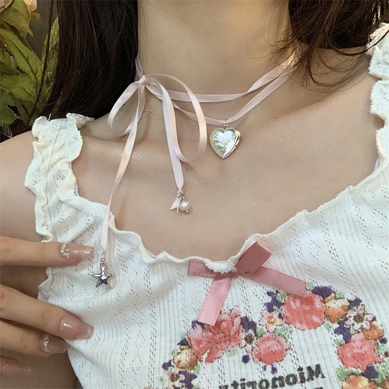 Love pink ribbon bow HA2158 - Image 4