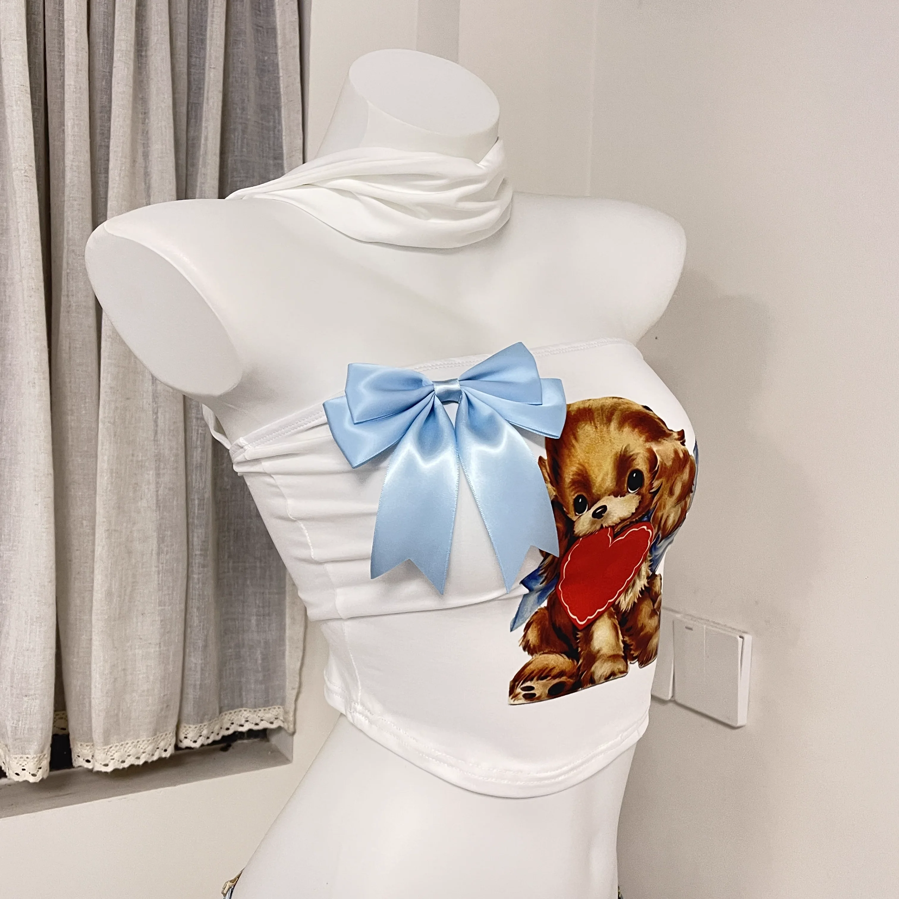 lovely puppy pleated skirt suit HA2311 - Image 3