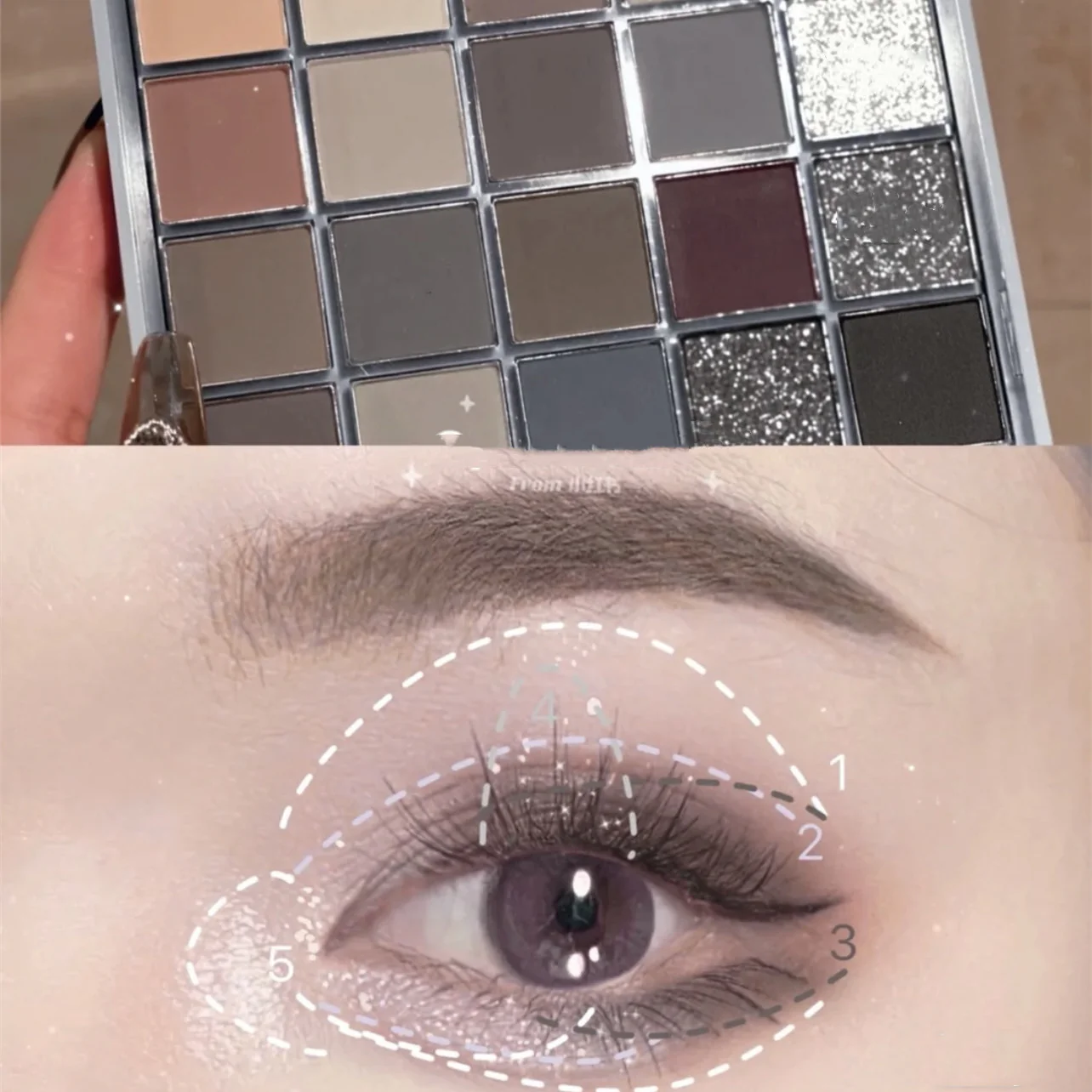 Magic Color 25 Color Eyeshadow Palette   HA0456 - Image 2