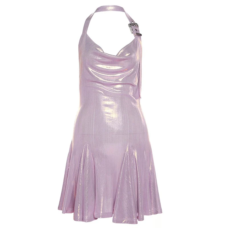 Mermaid Gloss Slim Dress   HA1961 - Image 5