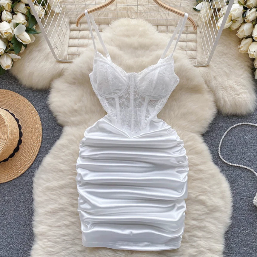 Mesh lace hollow dress HA2447 - Image 11