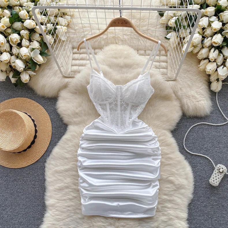 Mesh lace hollow dress HA2447 - Image 3