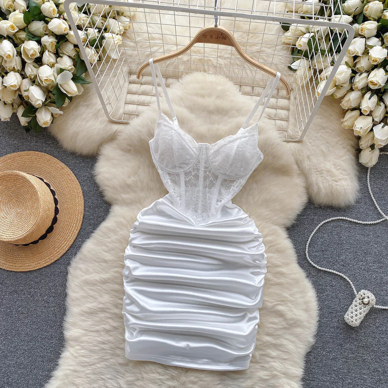 Mesh lace hollow dress HA2447 - Image 6