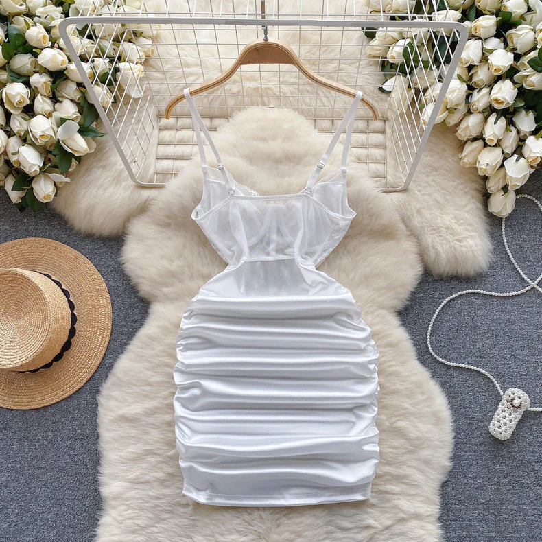 Mesh lace hollow dress HA2447 - Image 7
