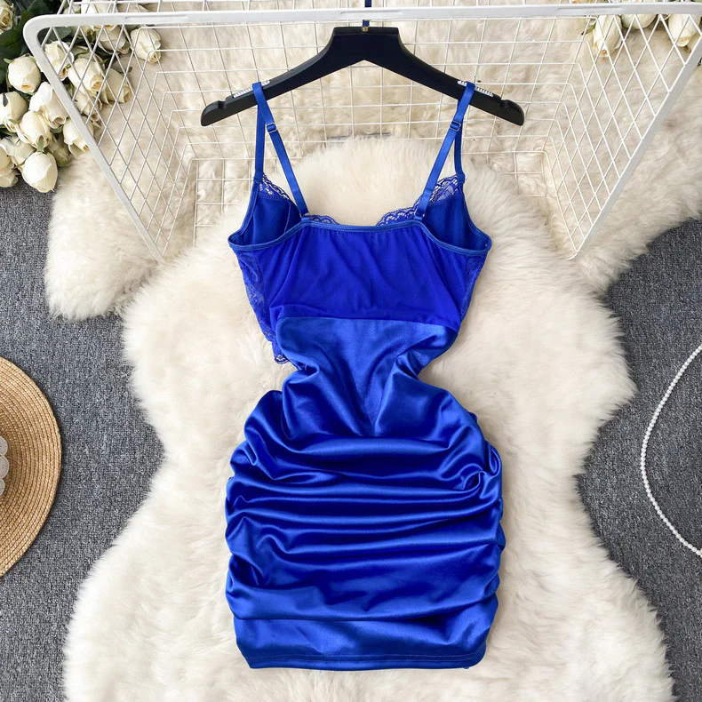 Mesh lace hollow dress HA2447 - Image 9