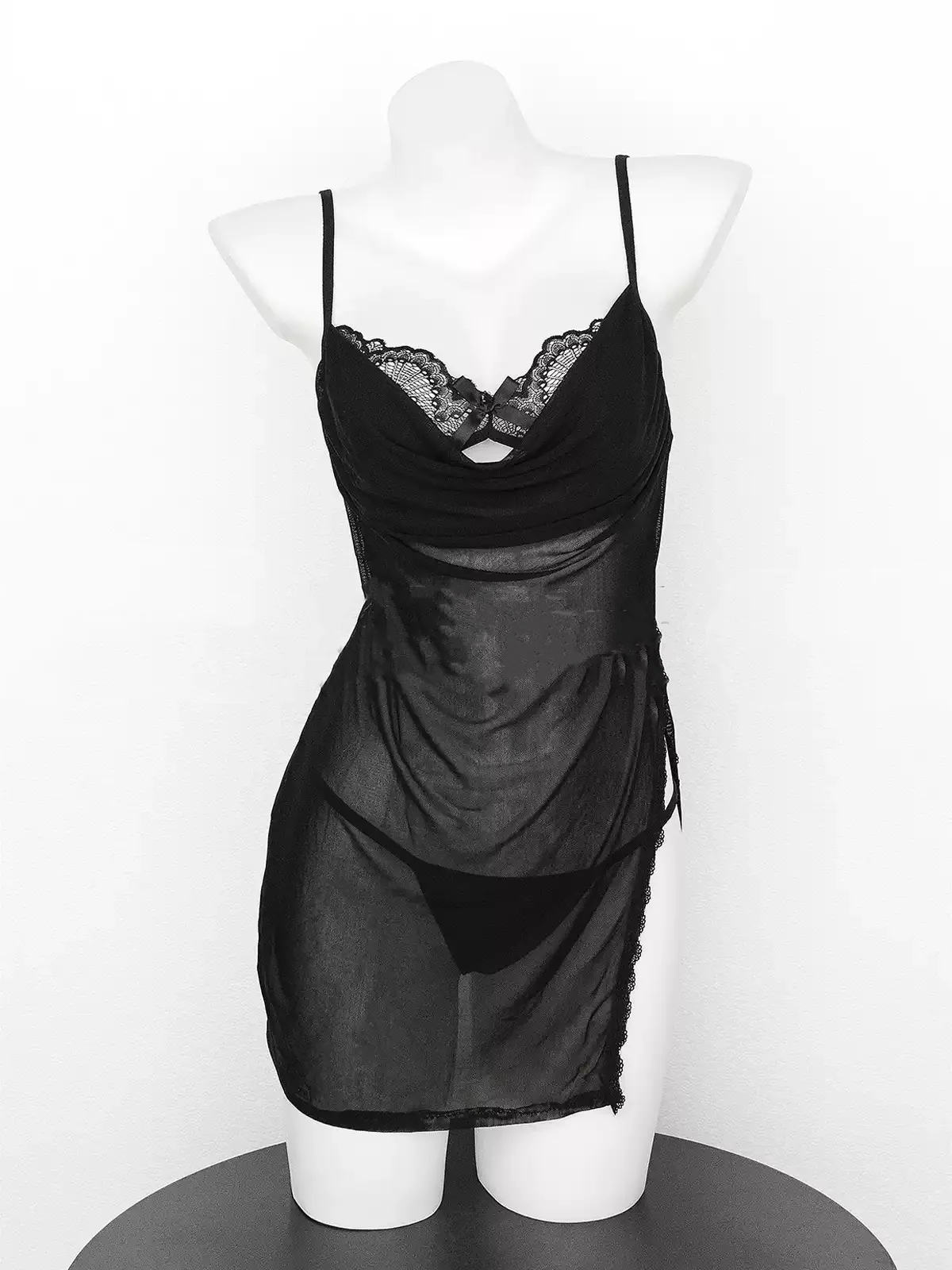 mesh silk dress HA2961 - Image 2