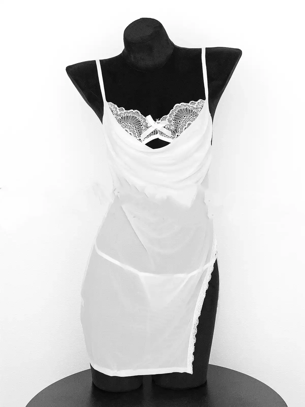 mesh silk dress HA2961 - Image 5