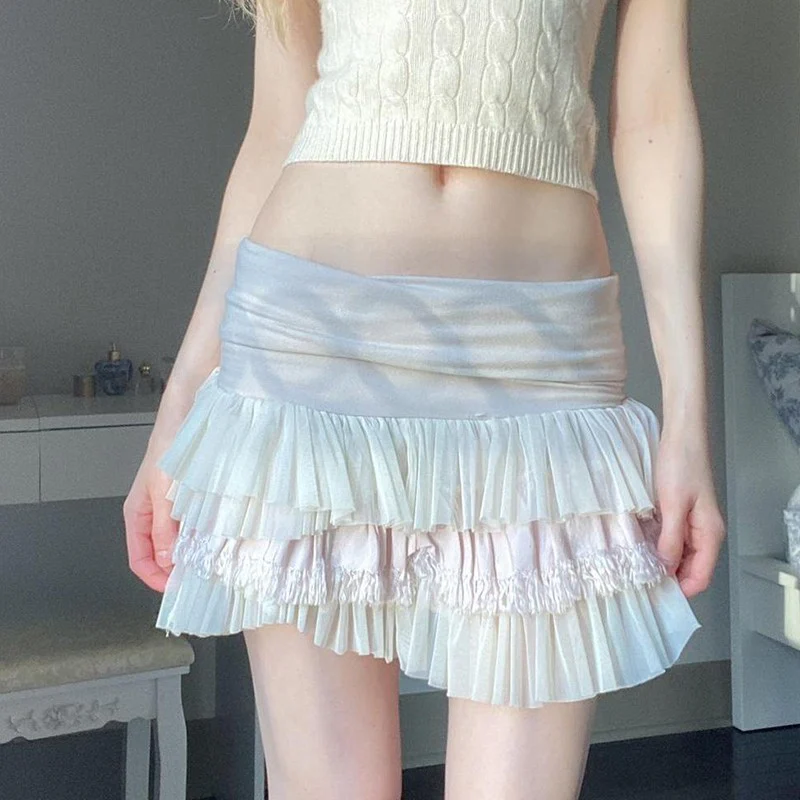 Mesh skirt cake a-line skirt HA1959