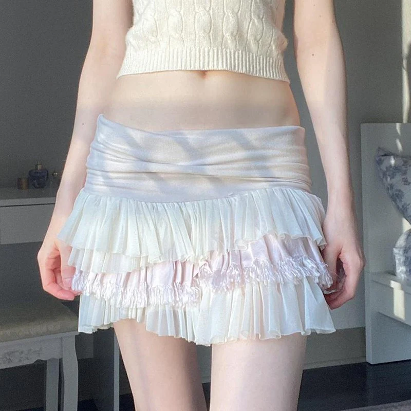 Mesh skirt cake a-line skirt HA1959 - Image 2