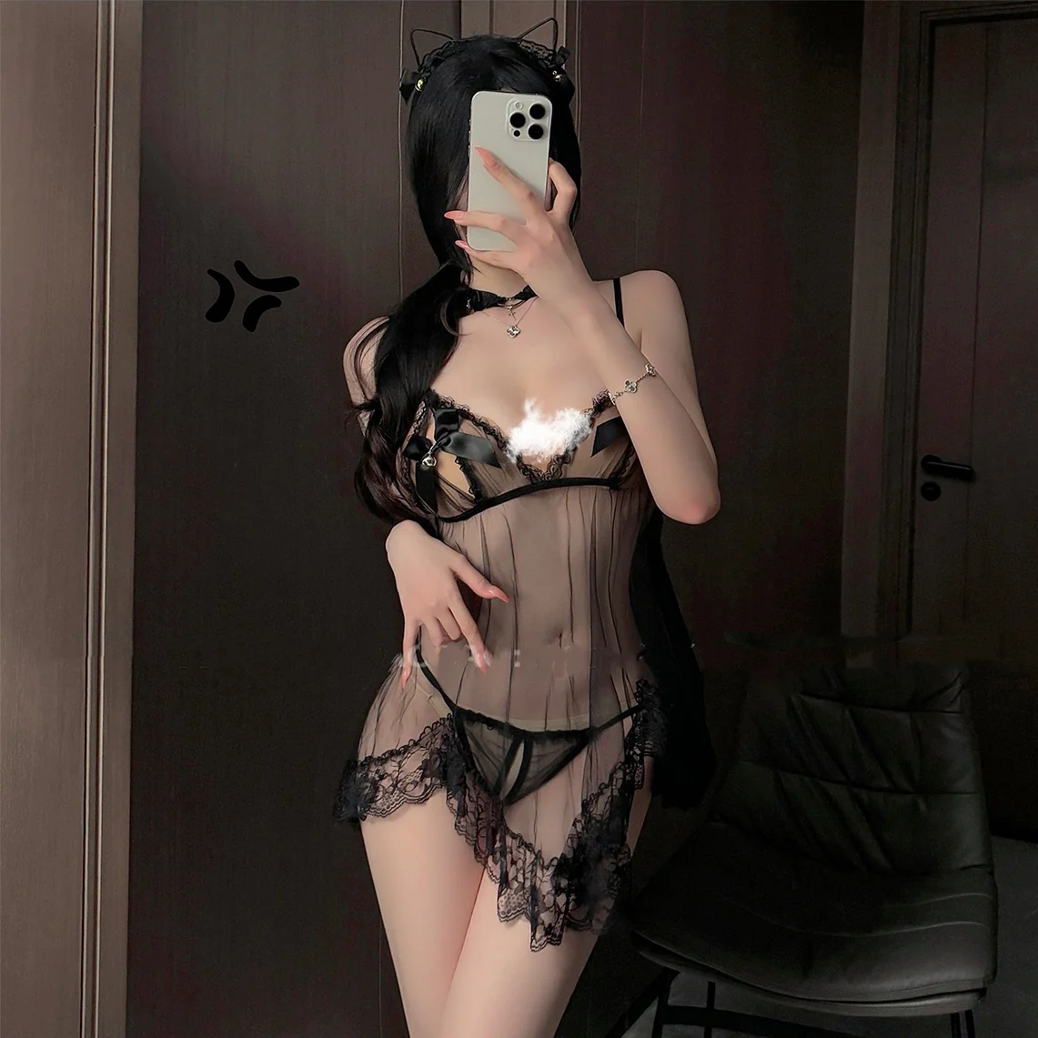 Mesh suspender butterfly dress HA2557 - Image 4
