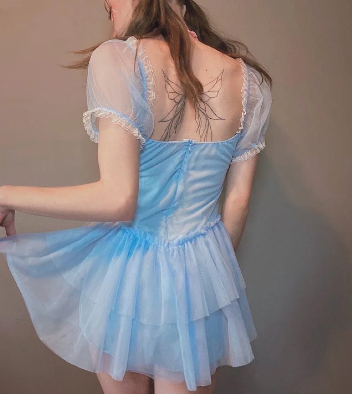 Mesh Sweet First Love Dress HA0349 - Image 3