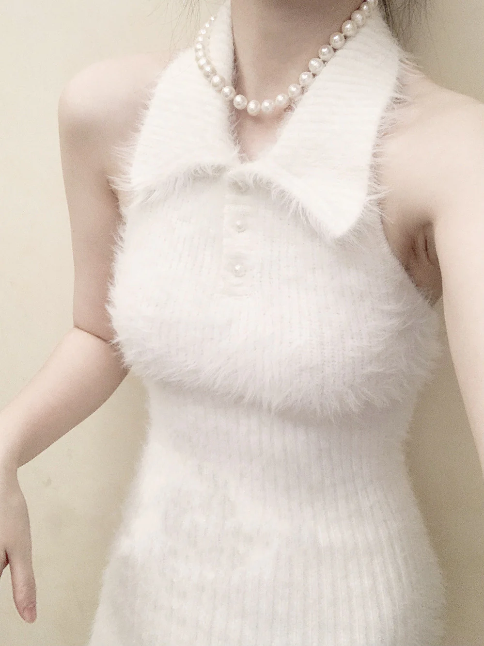 Mink Down Knit Dress  HA0420 - Image 5