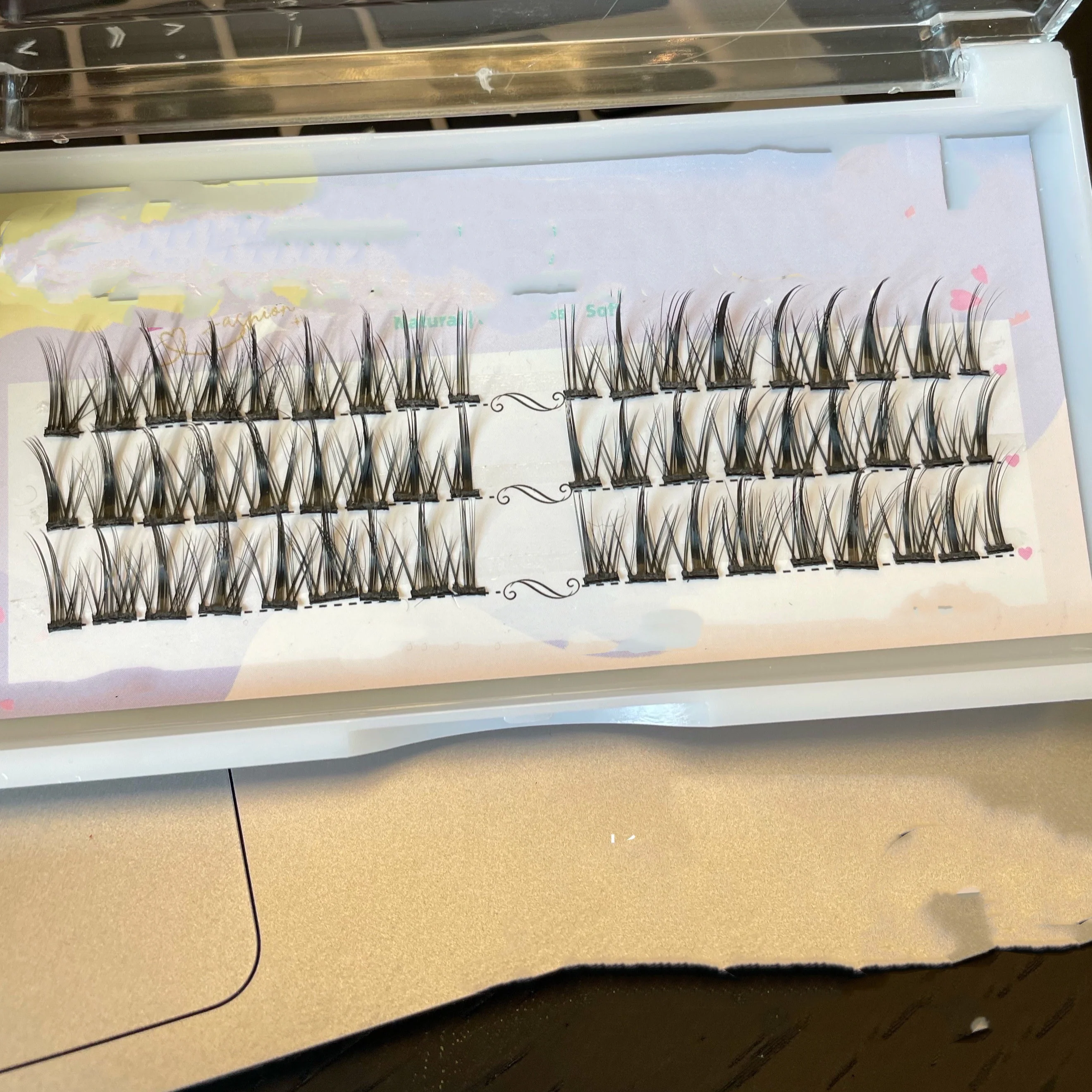 Mink Hair Segmented Little Devil False Eyelashes    HA0651 - Image 3