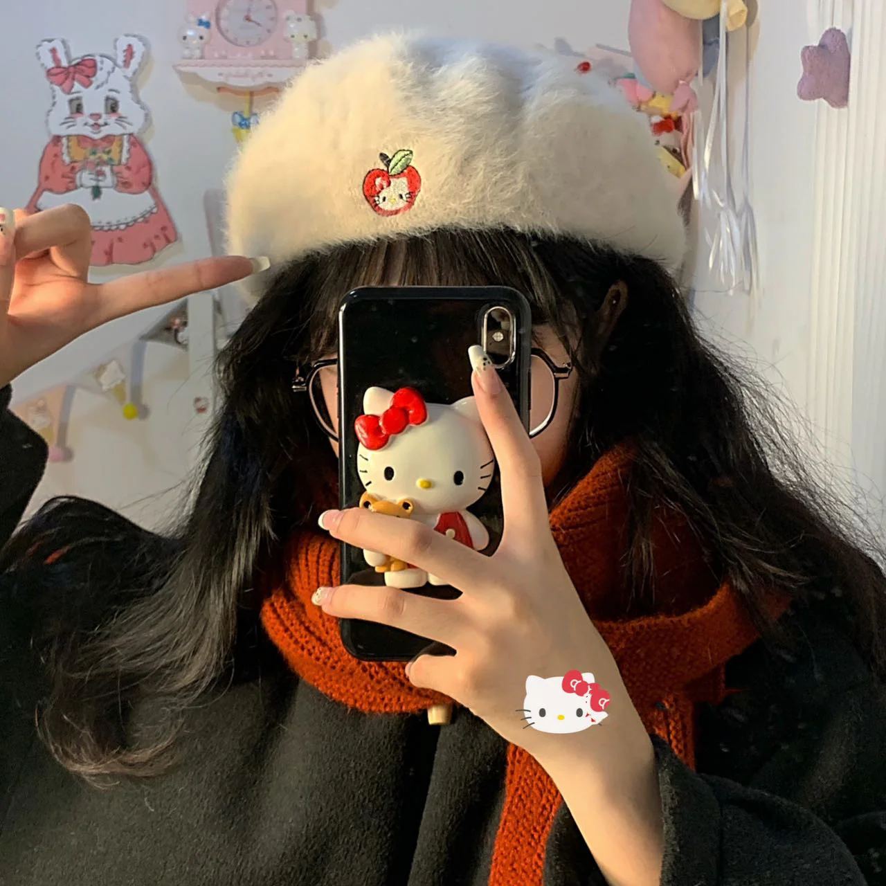 Mink Winter Beret   HA1198 - Image 3
