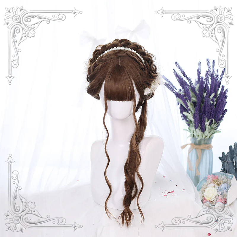 Mori soft girl water pattern curly wig    ha0468 - Image 4